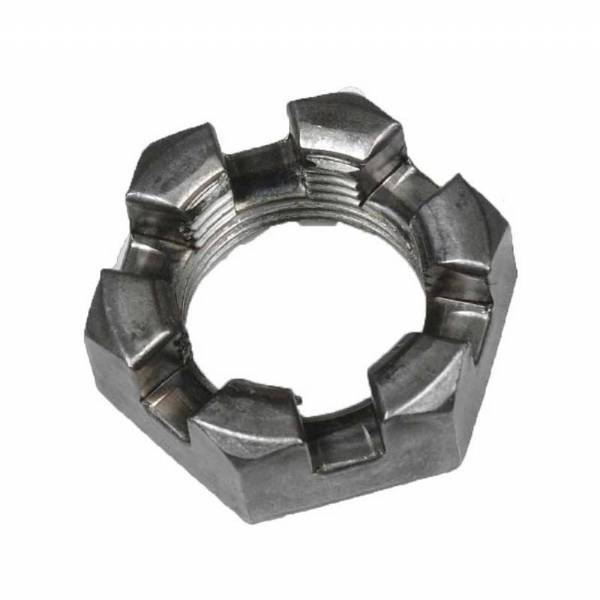 1" 6-Slot Castle Style Spindle Nut