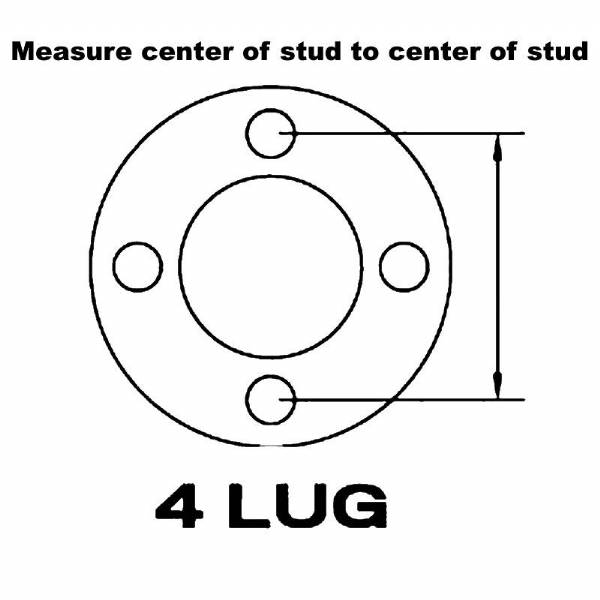 2200 lbs. 4 on 4" Bolt Pattern Idler Hub #5