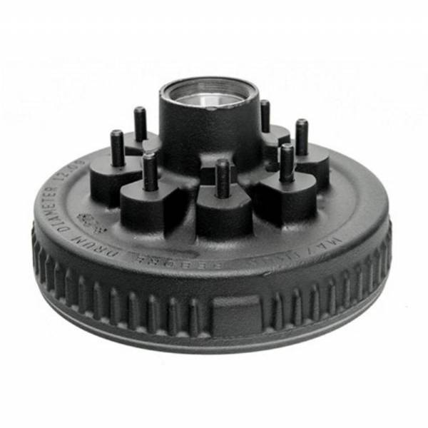 7000 lbs. 8 on 6-1/2" Bolt Pattern 12" Oil Bath Brake Drum with 1/2" Lug Studs