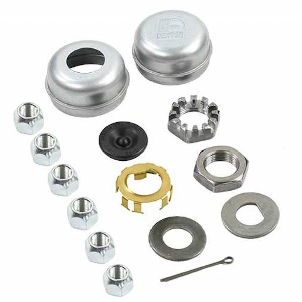 6000 lbs. 6 on 5-1/2" Bolt Pattern 12" Pre-Greased Brake Drum Kit 2.125 Seal #5