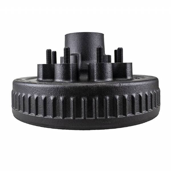 7000 lbs. 8 on 6-1/2" Bolt Pattern 12" Pre-Greased Brake Drum Kit with 1/2" Lug Studs #3