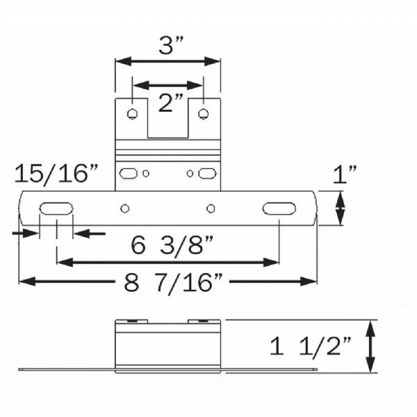 Zinc Plated Steel License Plate Bracket #2