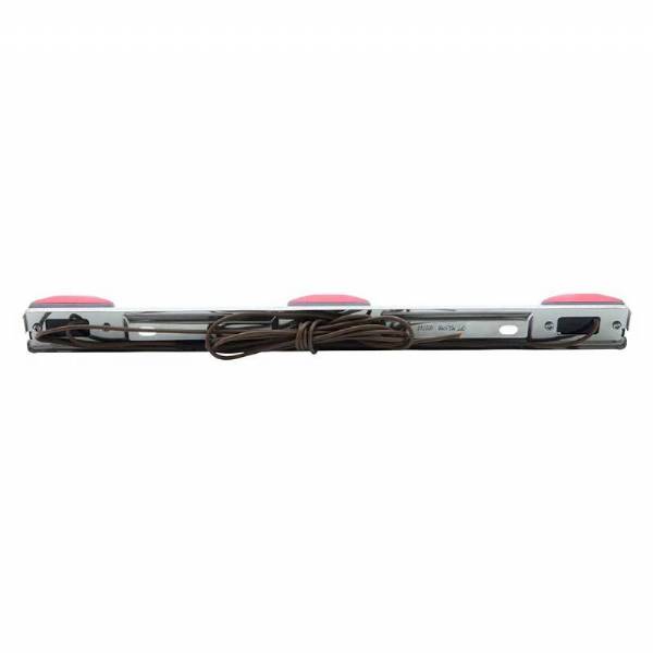 Red LED Identification Light Bar with Stainless Steel Base #3