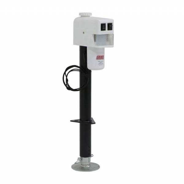 3500 lbs. White A-frame Electric Tongue Jack