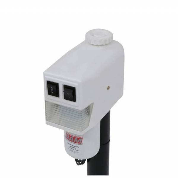 3500 lbs. White A-frame Electric Tongue Jack #2