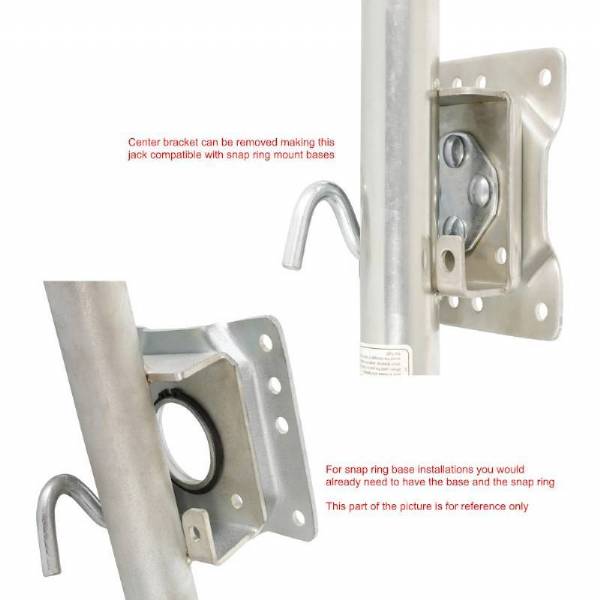 1200 lbs. Sidewind Bolt-on Marine Swivel Jack with 6-inch Wheel #5