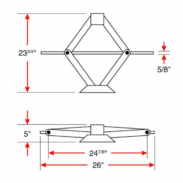 24" 2500 lbs. Scissor Jack #7
