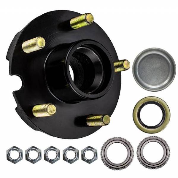 2200lb SHORTY 5 on 4-1/2" Bolt Pattern Hub Kit with 1-1/16" Bearing Set
