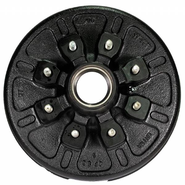 7000 lbs. 8 on 6-1/2" Bolt Pattern 12" Pre-Greased Brake Drum Kit with 9/16" Lug Studs #2