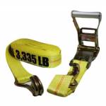 2" x 27' Yellow Wire Hook Ratchet Strap
