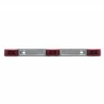 Red LED Identification Light Bar with Stainless Steel Base