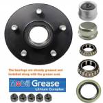 3500 lbs. 5 on 4-1/2" Bolt Pattern Pre-Greased Idler Hub Kit